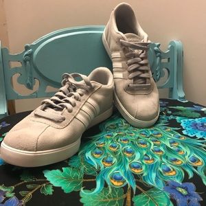 Ladies Grey Suede Adidas Courtset